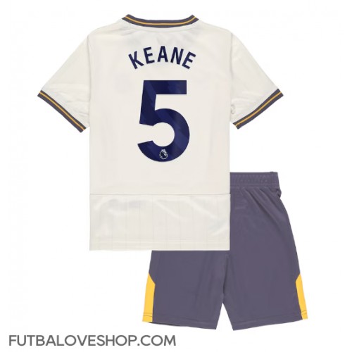 Dres Everton Michael Keane #5 Tretina pre deti 2024-25 Krátky Rukáv (+ trenírky)